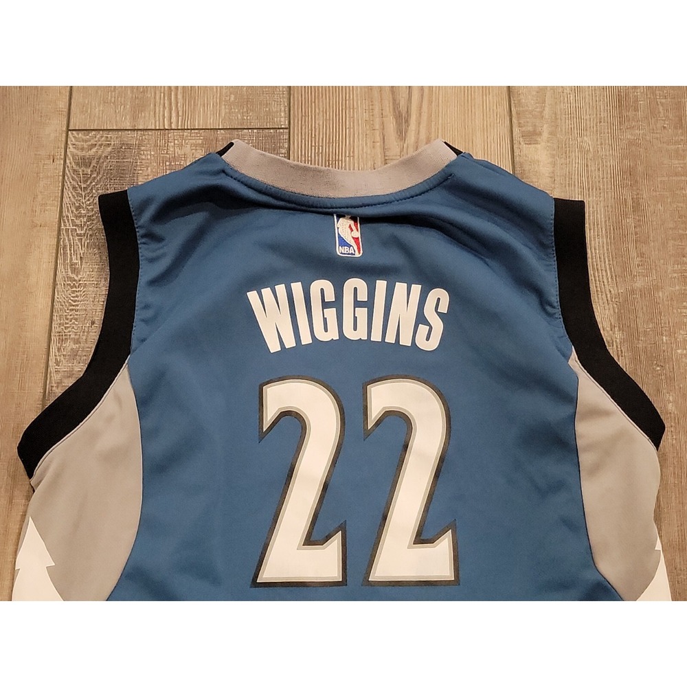 Youth L  Adidas Minnesota Timberwolves Andrew Wiggins #22 Jersey - Picture 13 of 15